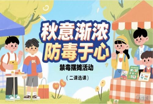 “秋意渐浓,防毒于心”禁毒摆摊活动